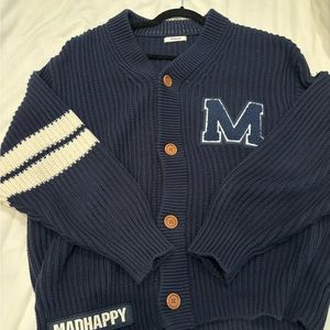 Madhappy Navy Cadigan